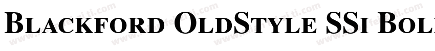 Blackford OldStyle SSi Bold Old Style Figures字体转换